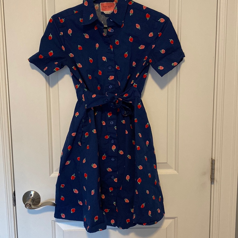 KATE SPADE strawberry dress XS